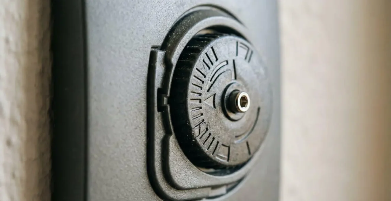 Close-up of modern dimmer switch showing trim adjustment dial
